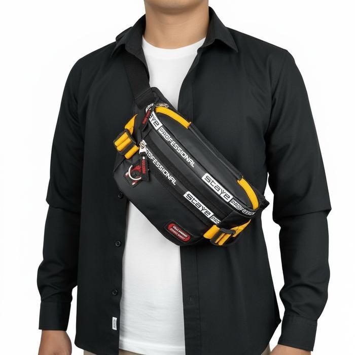 Eiger - Waistbag Nilon Parasut Waterproof Amstar Tas Pinggang & Selempang Bahu Dewasa