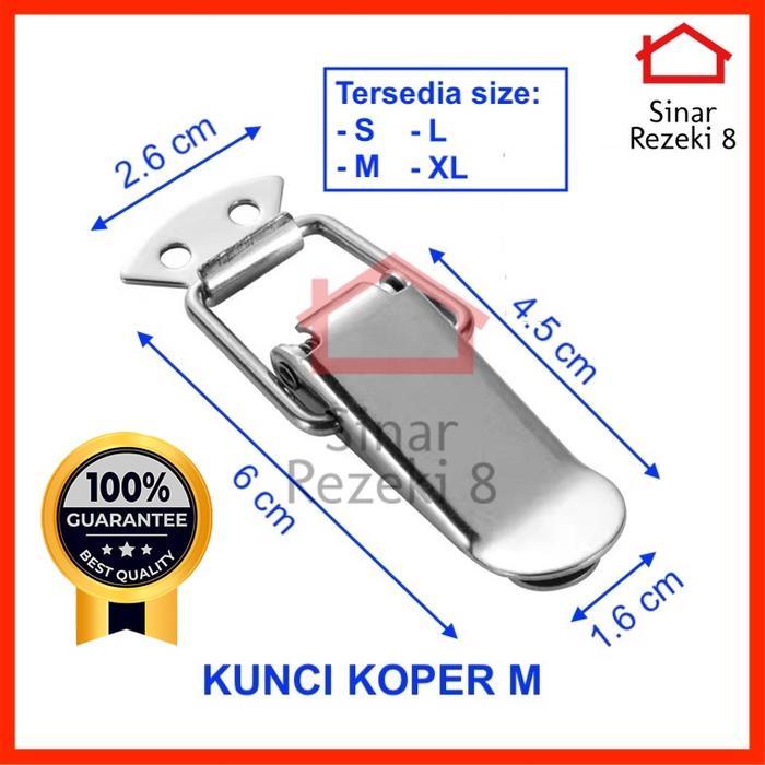 Kaitan Koper Size Medium / Kaitan Peti / Overval + Kunci .