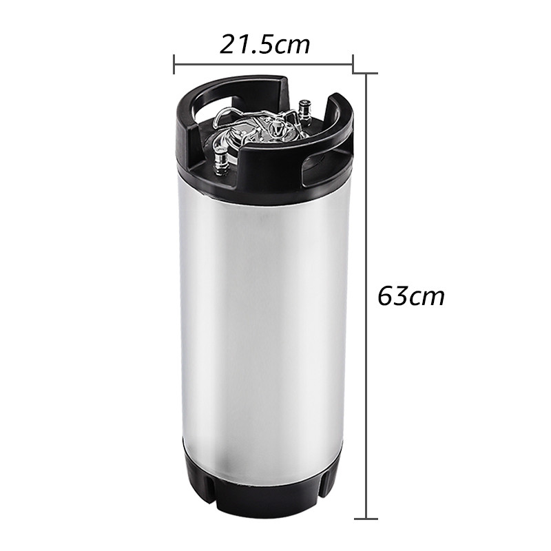 19L Cornelius "Corny" HomeBrew Keg,Soda Keg Draft Beer Keg Container with Standard Ball Lock