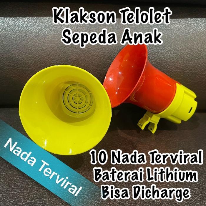 Telolet Basuri Sepeda Anak / Klakson Sepeda Charger Mainan Klakson Telolet Sepeda Anak