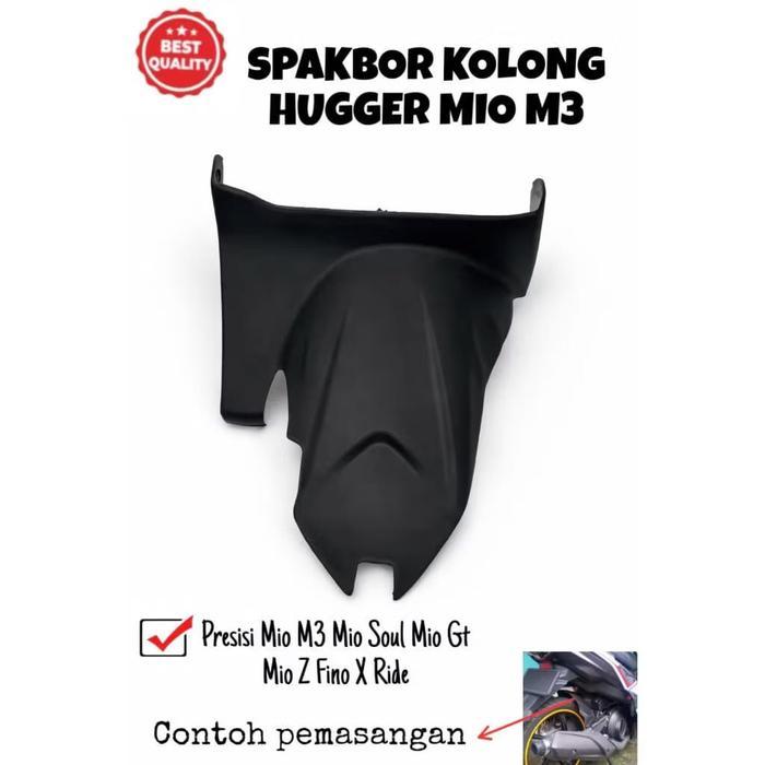Spakbor Hugger Kolong Slebor Lumpur Mio M3 S Z 125 Soul Gt Fino X-Ride 125 Presisi 3 Lubang Baut