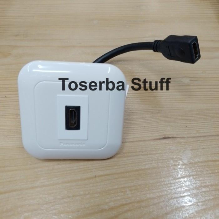 Saklar Outlet Hdmi Panasonic Wide Series Putih / Port Hdmi Panasonic