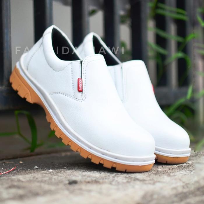 "New" Sepatu Safety Putih King Shoes Skn Sepatu Kulit Sapi Asli Berkualitas Murah Kitchen Dapur