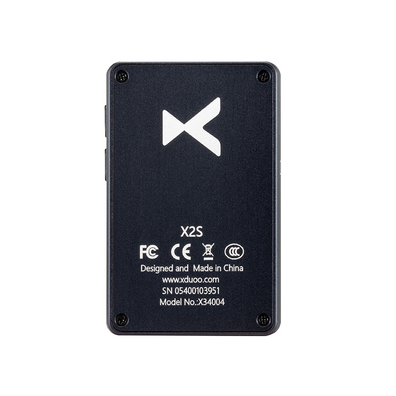 XDUOO X2S Music Player Hi-Res Lossless Portable Compact With Aluminum Shell, OLED Screen, Up to 128G