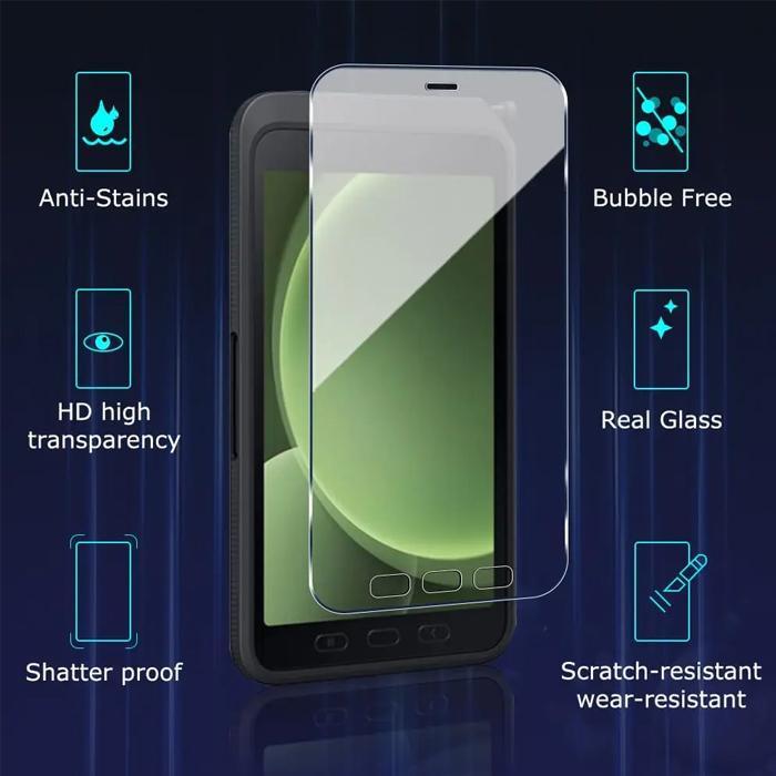 SAMSUNG GALAXY TAB ACTIVE 5 ACTIVE5 TABLET 8 8.0 INCH 2024 CLEAR TEMPERED GLASS SCREEN GUARD