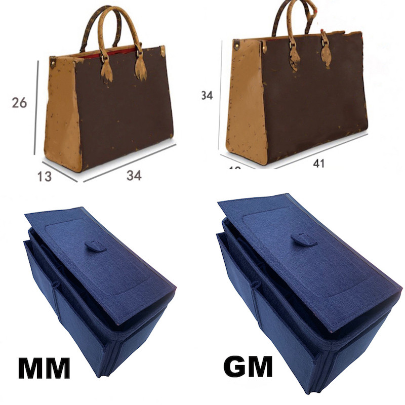 For Onthego MM GM Bag Tote Bag Organizer Bag Liner Purse Insert-3MM Premium Felt (Handmade/20