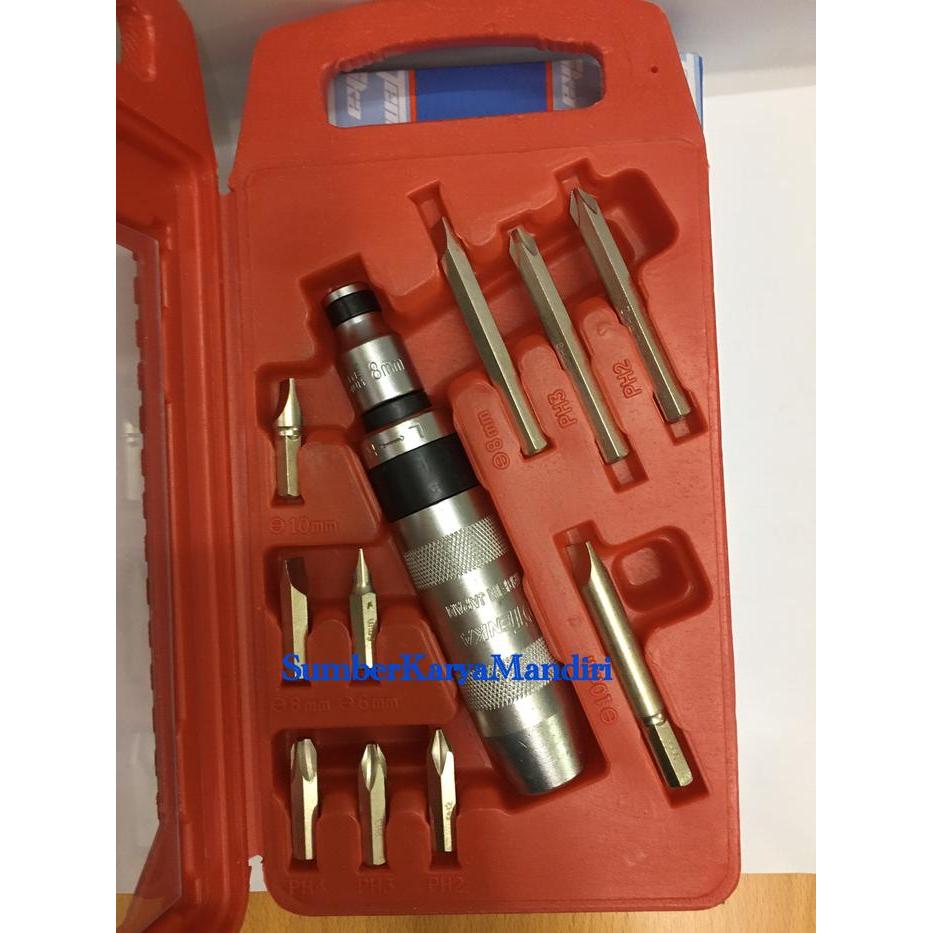 Obeng Ketok Set 10pcs Tenka / Impact Screw Driver Set 10Pcs Tenka