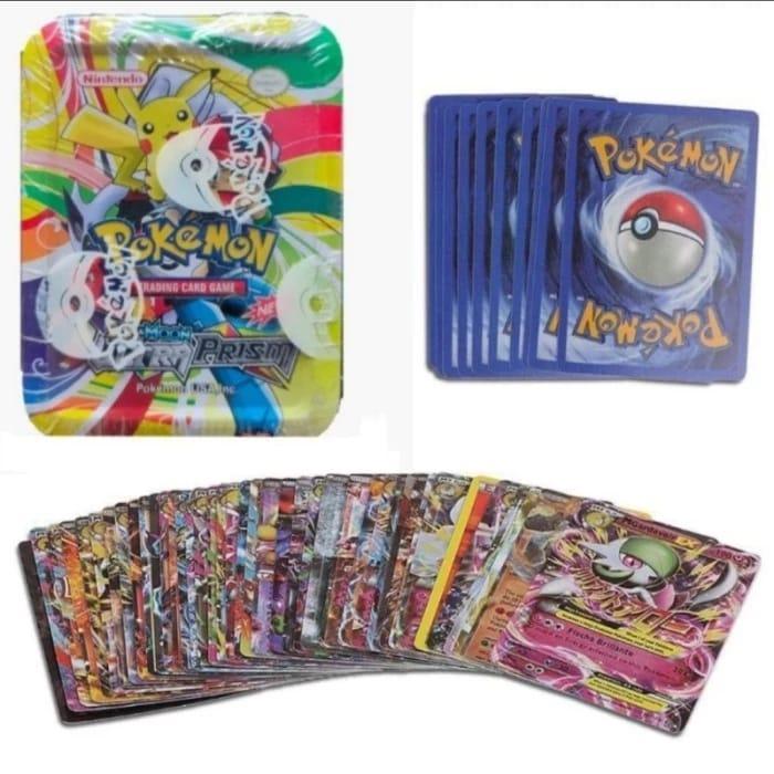 42Pcs Kartu Pokemon Kaleng 1 Box - Kartu Pokemon Go Pikachu Original