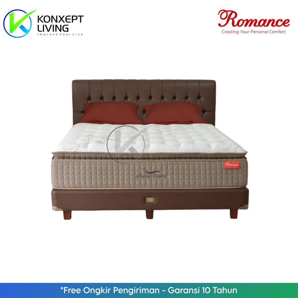 Romance Springbed Natural Comfort Sandaran Royal 2 Ukuran 180x200 Fullset