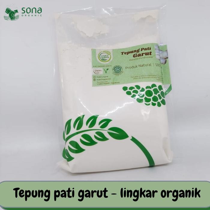 Tepung Pati Garut 500gr - Lingkar Organik tepung umbi tepung umbi tepung pati