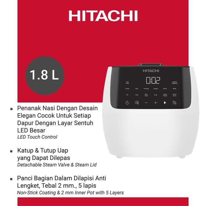RICE COOKER HITACHI 1.8 L WHITE DIGITAL RZ-R18 XN W