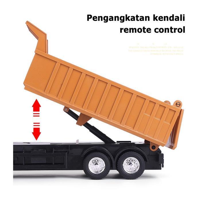 Premium Truk Sampah Remote Control Listrik Truk Transportasi Remote Control Truk Sampah Mainan