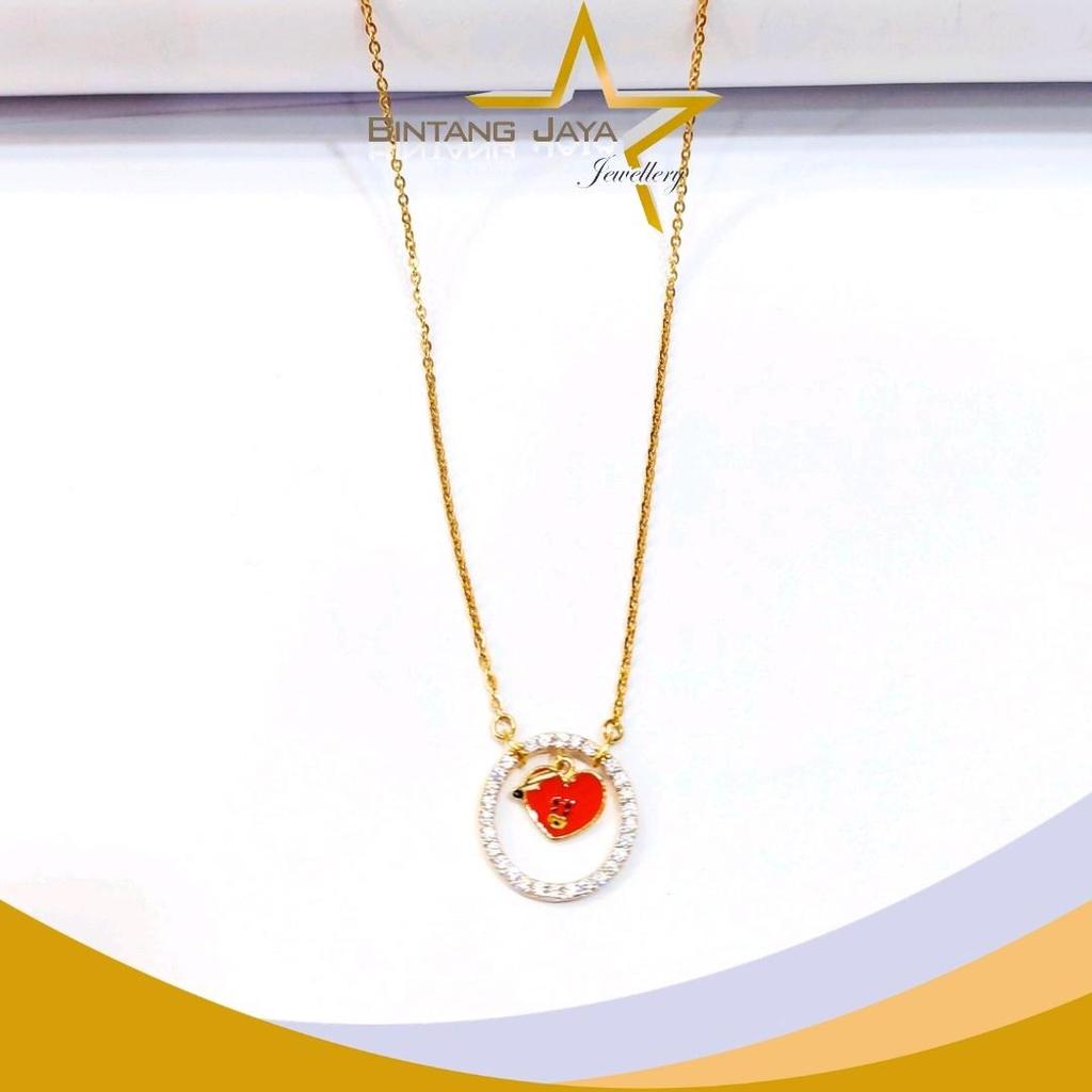 Kalung Emas Rantai Elly BT21 TATA Mata Putih - Kadar 16K - Berat 3,22gr - Panjang 42cm (LJ)
