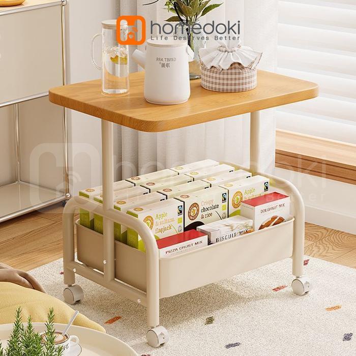 Homedoki Rak Susun Serbaguna/Rak Dapur/Rak Dapur Serbaguna/Rak Troli/Rak Troli Susun Roda