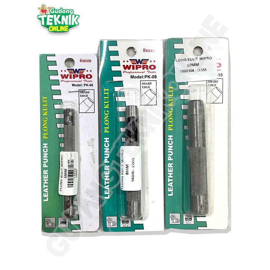 Plong Pelubang Manual Kulit Karet Kertas 6mm 8mm 10mm 12mm 14mm WIPRO / Alat Pelubang Lubang