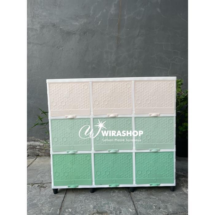 Lemari Plastik Club Triple Flip Susun 3 club furniture lemari plastik
