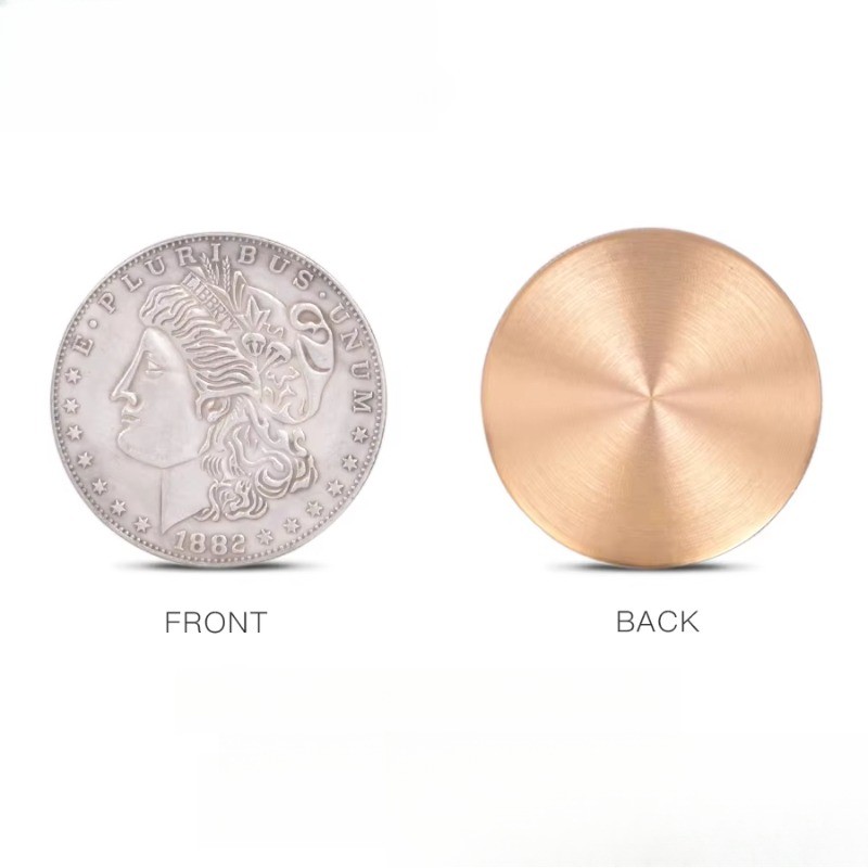 Expanded Shell (Super Morgan Dollar Version) Appearing/Disappearing Magic Trick Close Up Coin Magie