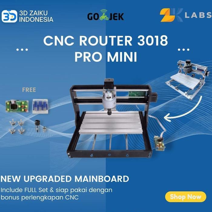 CNC Router 3018 Pro Mesin PCB Milling Laser 300*180*45 mm with Spindle