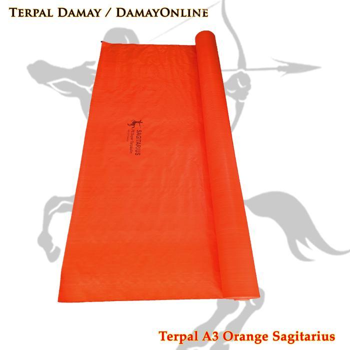 Terlaris Terpal Rol A3 Orange Korea Sagitarius ( Harga / Rol )