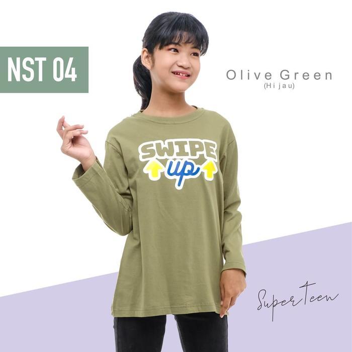 KAOS BAJU ANAK PEREMPUAN TANGGUNG KOREA SUPERTEEN 9-14 TAHUN OLIVEGRIN