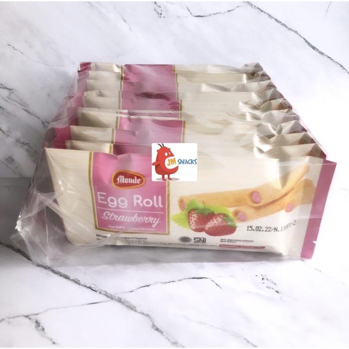 "New" [PROMO] Monde Egg Roll 1 Pak isi 10x35 gram - Snack Monde eggroll kecil nikmat dan hemat