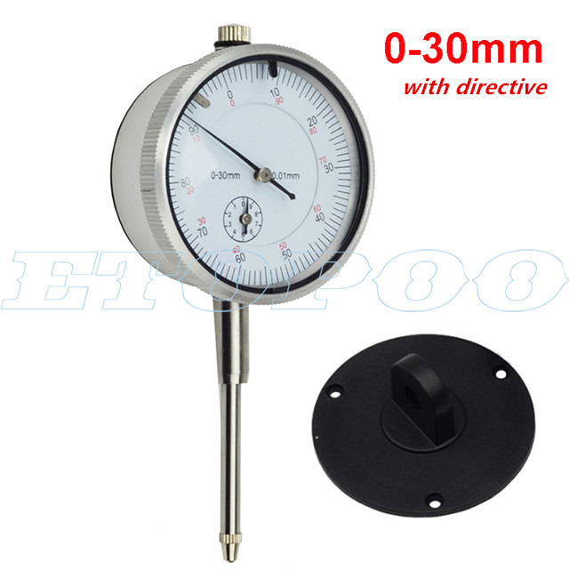 Precision Dial Indicator 0-3mm 0-5mm 0-10mm 0-25mm 0-30mm 0.01mm With Lug Dial Gauge Micrometer