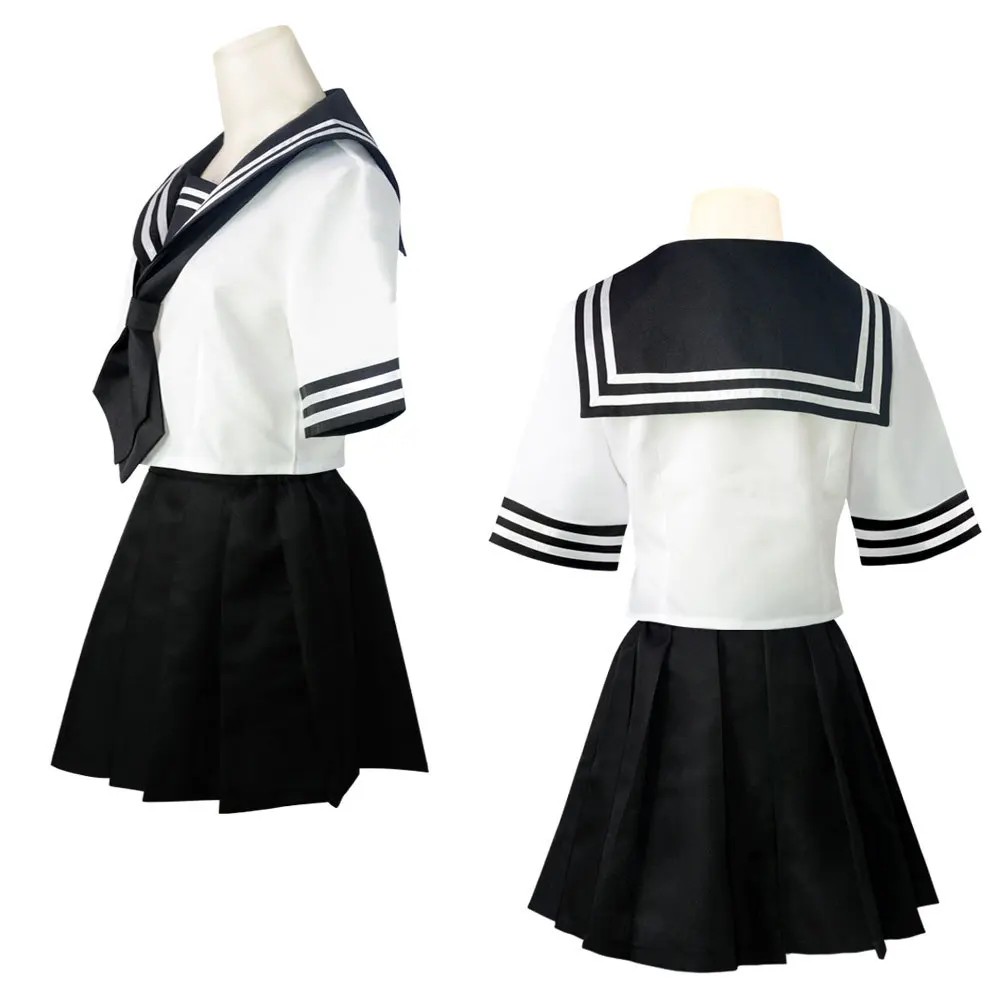 2025Halloween Takrevengers Anime Senmozambique Kawaragi Cosplay Costume, Marin Tremp, Noir, Blanc,