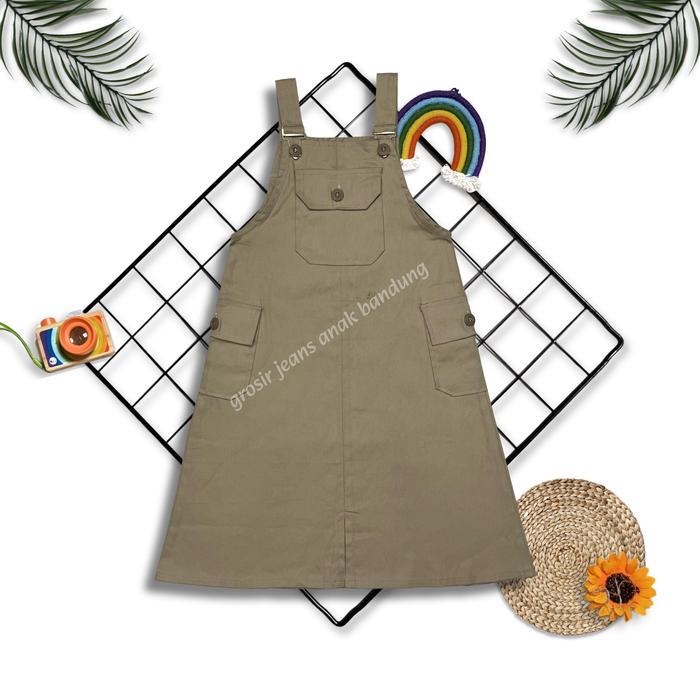 Premium Overall Anak / Overall Rok / Overall Katun Anak Usia 1-12 Tahun Original