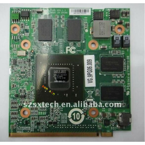100% New 9600M GT MXM II,DDR2,1024MB G96-630-C1 VG.9PG06.009 VGA CARD