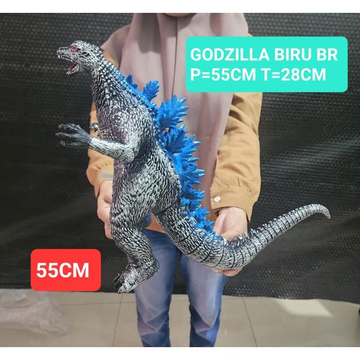 Mainan Godzilla Jumbo 55Cm Boneka Dinosaurus Godzilla Besar Pasti Ori