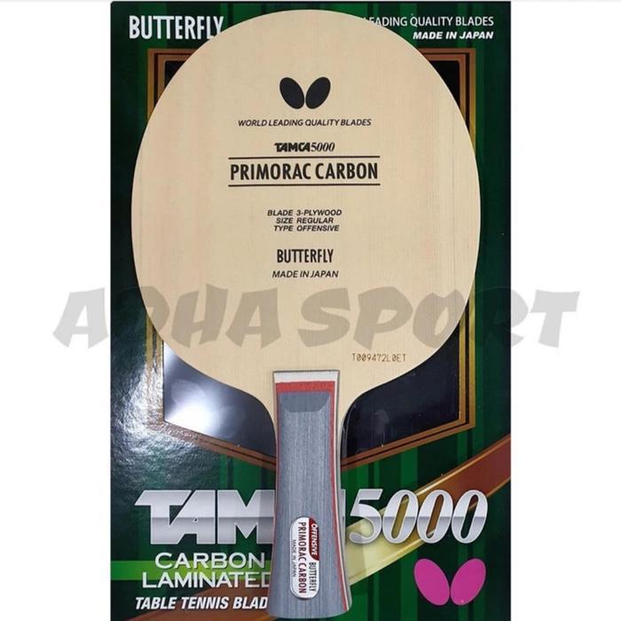Butterfly Primorac Carbon Original Kayu Bet Pingpong Tenis Meja