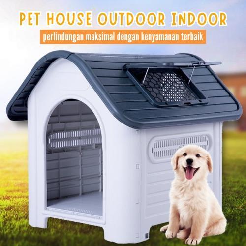 PROMO MURAH KING SIZE Outdoor Indoor Dog Kennel Large Dog House Outdoor Dog House Villa Rural Four
