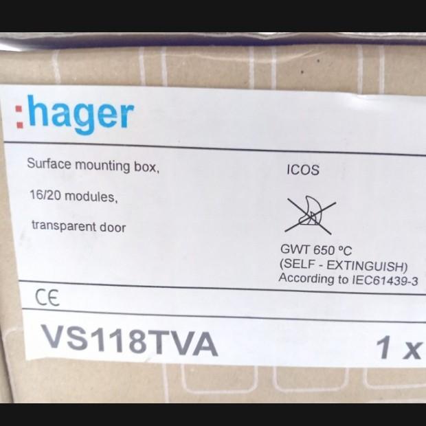BOX MCB 16/20 GROUP OUTBOW HAGER VS118TVA ORIGINAL QUALITY