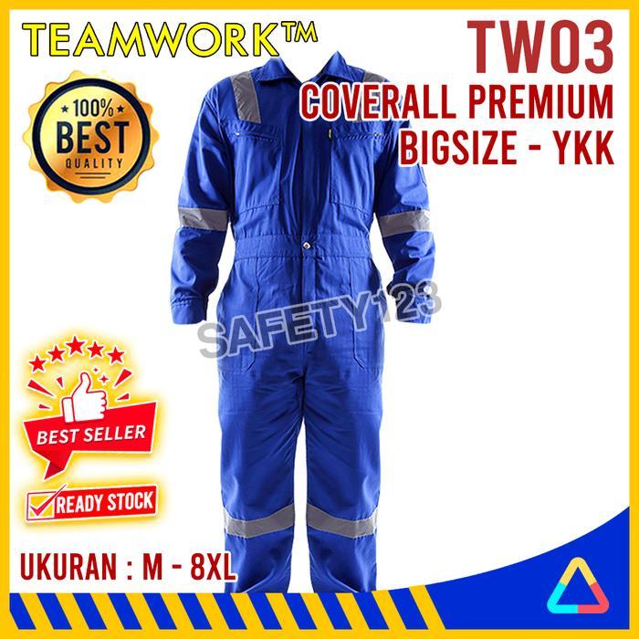 Tw03 Teamwork Coverall Premium Super Big Size Wearpack Kerja Safety