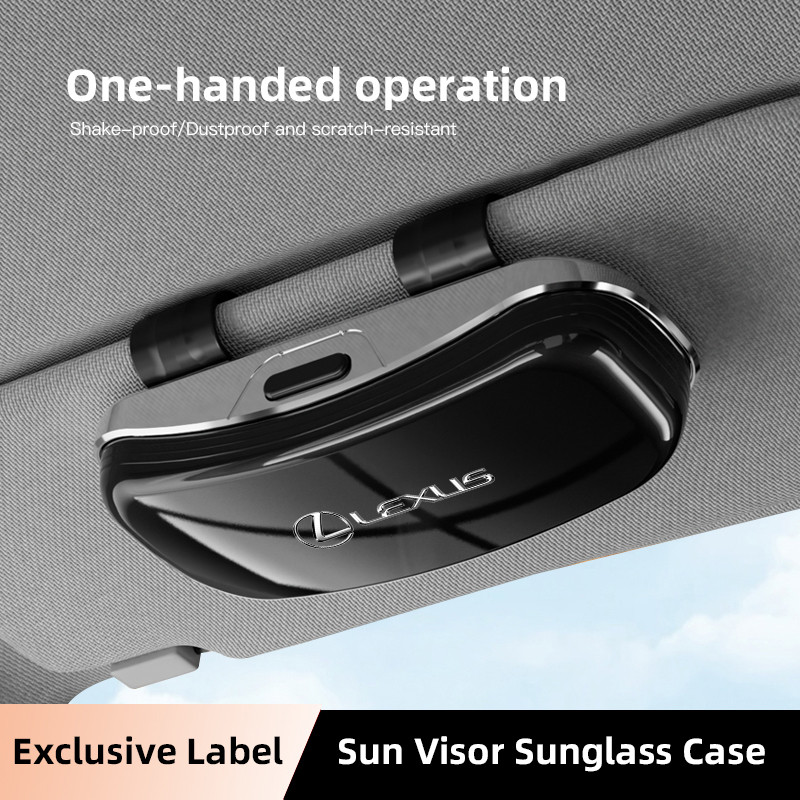 Car Emblem Sun Visor Glasses Case Sunglasses Storage Gift Box For Lexus F SPORT ES RX NX LS UX LM LX