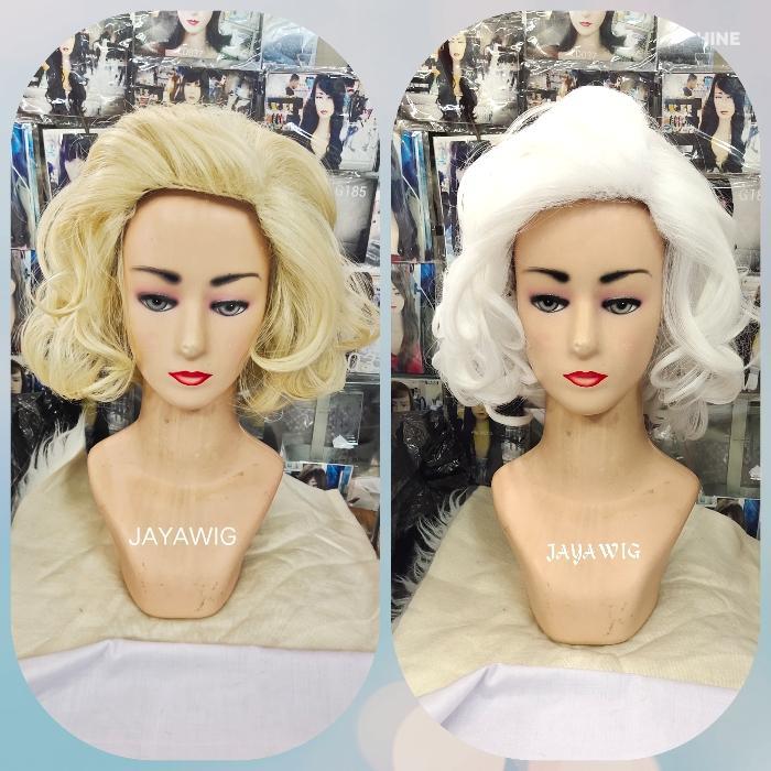 Wig Keriting Pendek Rambut Palsu Wanita Model Curly