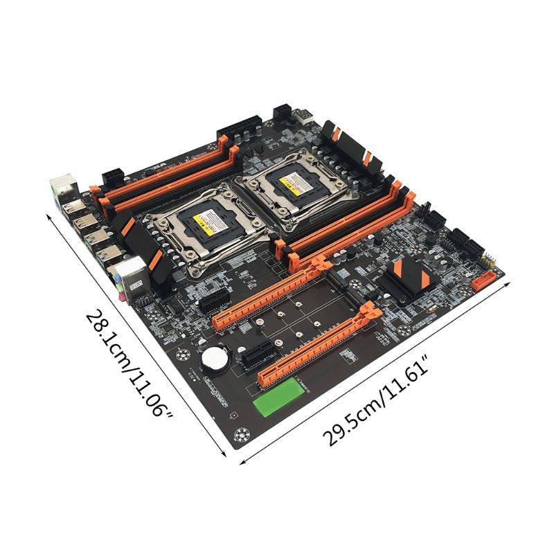 X99 Dual CPU Motherboard X99 Motherboard LGA 2011 v3 E-ATX USB3.0 SATA With Dual Xeon E5 2686V4 Dual