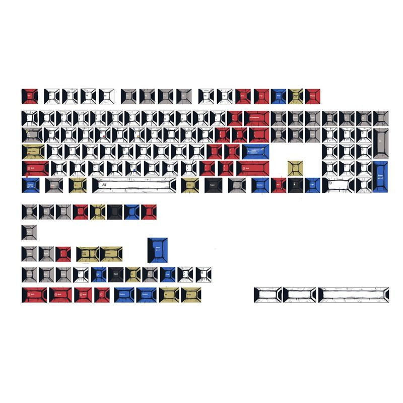 New YOC-PBT Comic Style Keycaps PBT Keycaps Keycaps Forcherry MX Switches Cherry Profile Keycaps