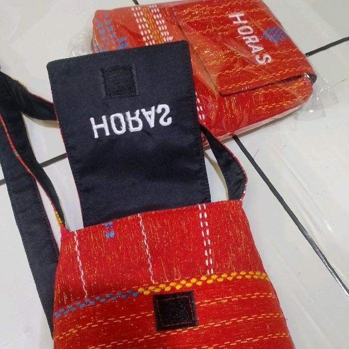 New Tas Selempang Ulos Sadum Bisa Bordir Nama/Marga
