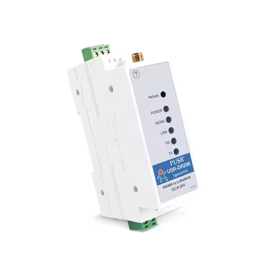DIN Rail Serial RS485 to LoRaWAN Converter LORaWAN End Node Configuration Utility Stable and