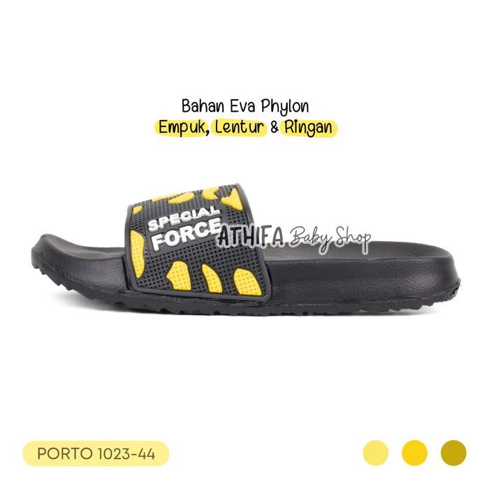 Sandal Selop Karet Anak Laki 5 6 7 8 9 10 Tahun Slip On Slop / Selobong Anak Cowok / Lelaki Terbaru