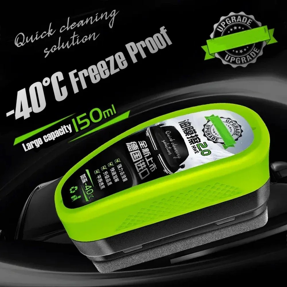 1-5PCS 150ml Car Window Automotive Oil Film Cleaning Brush Car Glass Oil Film Cleaner Hydrophobic