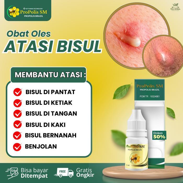 Propolis Sm Salep Oles Untuk Bisul Di Pantat Dan Ketiak, Benjolan Bernanah, Bisul Kelamin, Salep