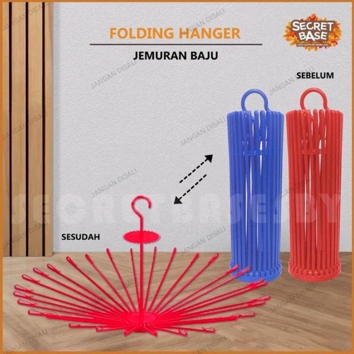 Hanger folding jemuran bayi 20 stick / jemuran popok / jemuran bulat / jemuran gantung Gantungan