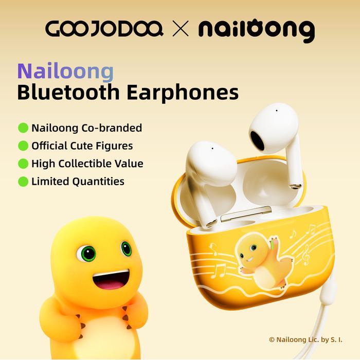 GOOJODOQ nailoong J201 Earphone bluetooth TWS-A6 pro Earphone Nirkabel Headset Bluetooth 5.3