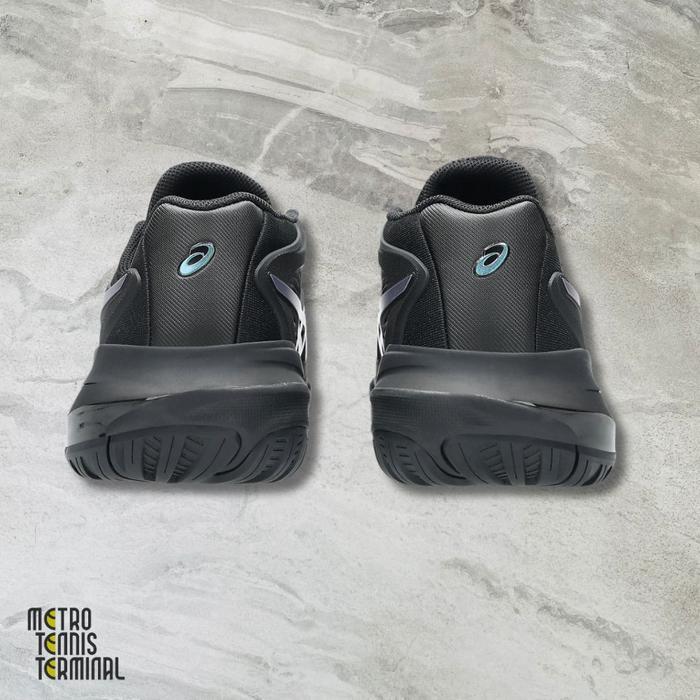 Asics Gel Resolution X Night Energy Women Black / Prism Blue ( Sepatu Tenis Wanita Asics )