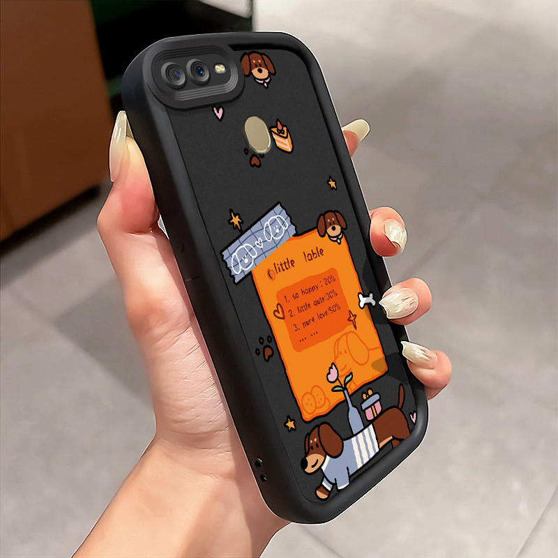 Casing Hp OPPO A7 OPPO A5s OPPO A12 OPPO A12S A11k Case Catatan tempel anak anjing Kasing silikon Ce