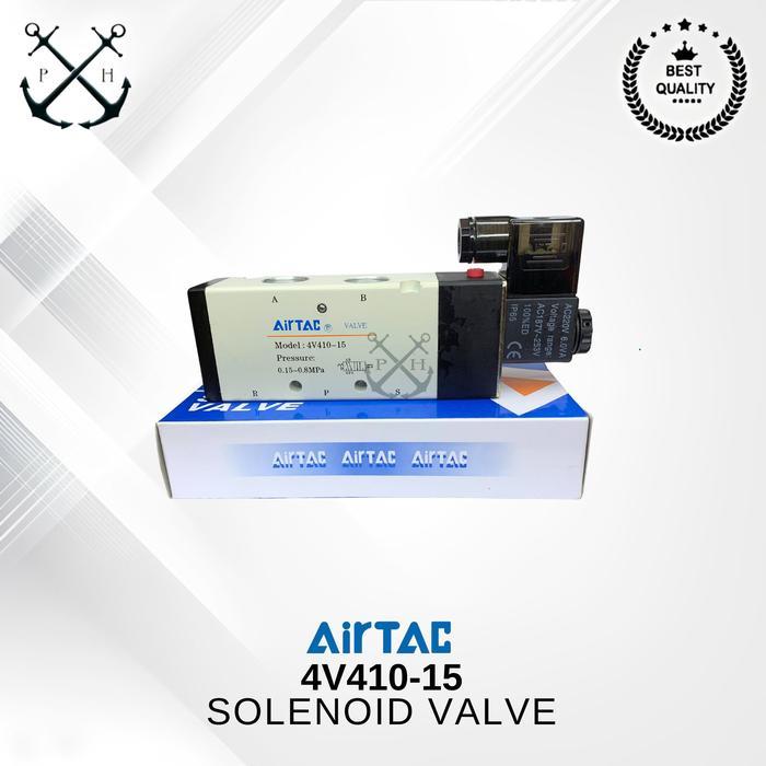Selenoid Valve 5/2Way Single Airtac 4V410-15 / 4V410 15