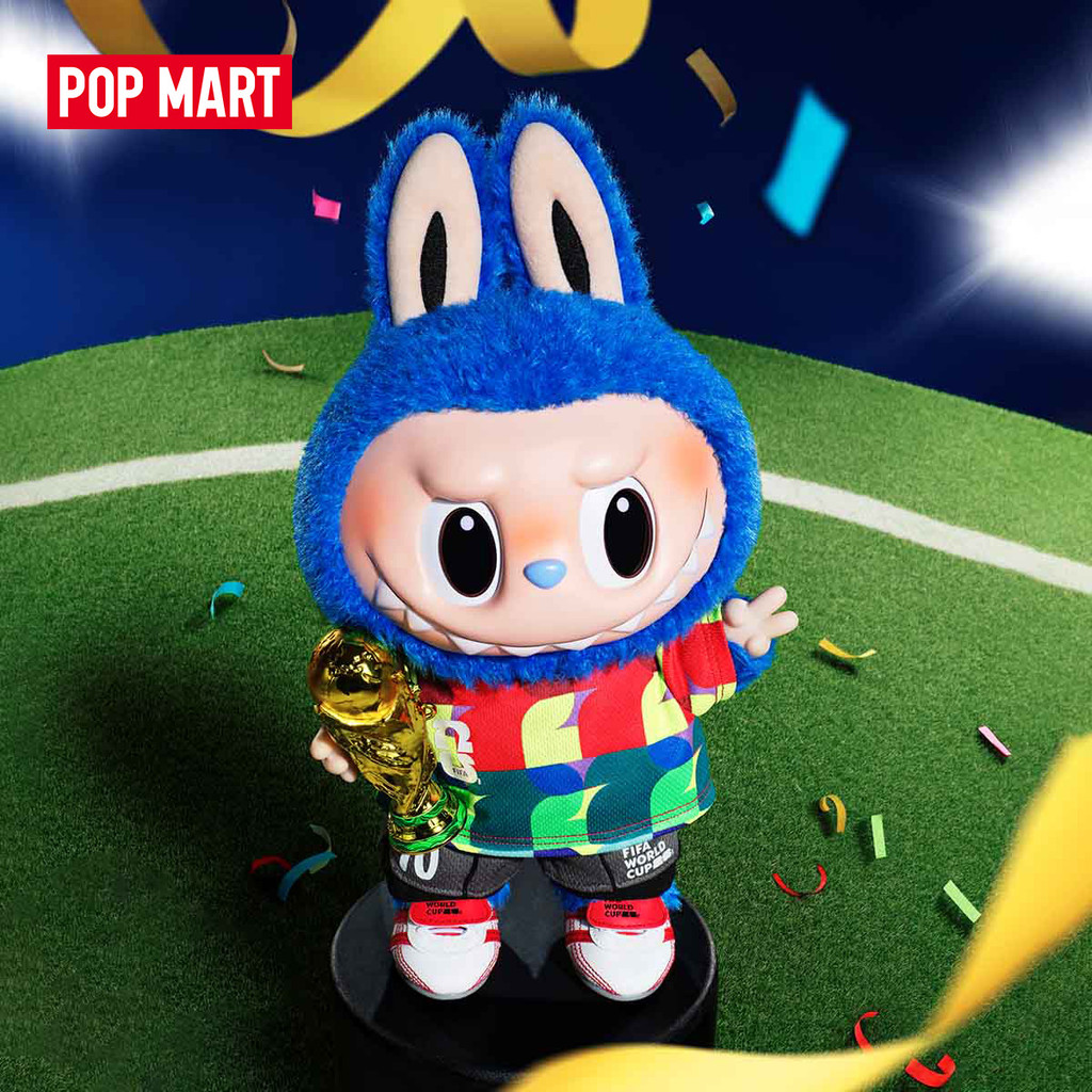 EU EXCLDPOP MART THE MONSTERS FIFA SERIES-Catch the Win Vinyl Plush Doll Blindbox Collectable Figure