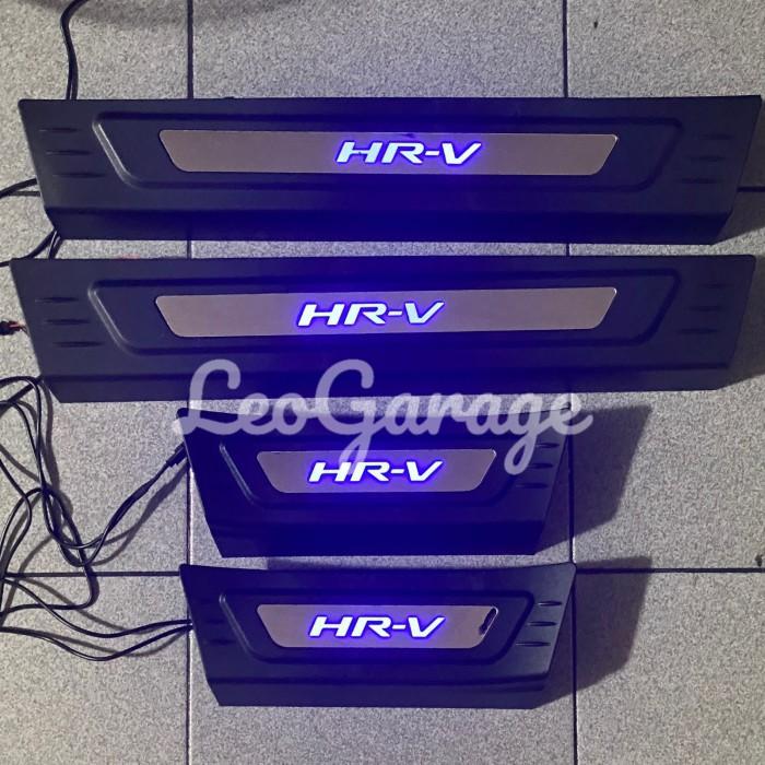 ALL NEW HRV 2022 2023 Sillplate samping injakan pintu mobil hitam led - With Led Car